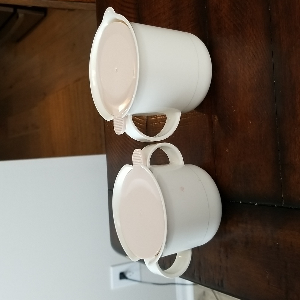 Tupperware Cream And Sugar Set 10 Oz Vintage 80s - Picture 3 of 6